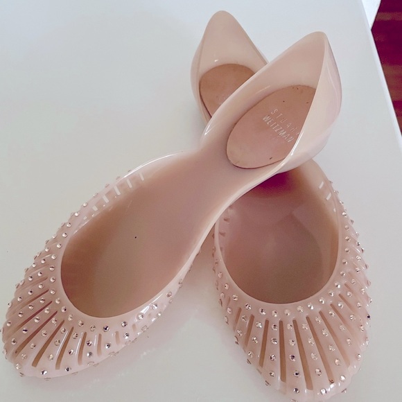Stuart Weitzman Crystal Ballet Flats – Size 6, Elegant Sparkle - Picture 4 of 4